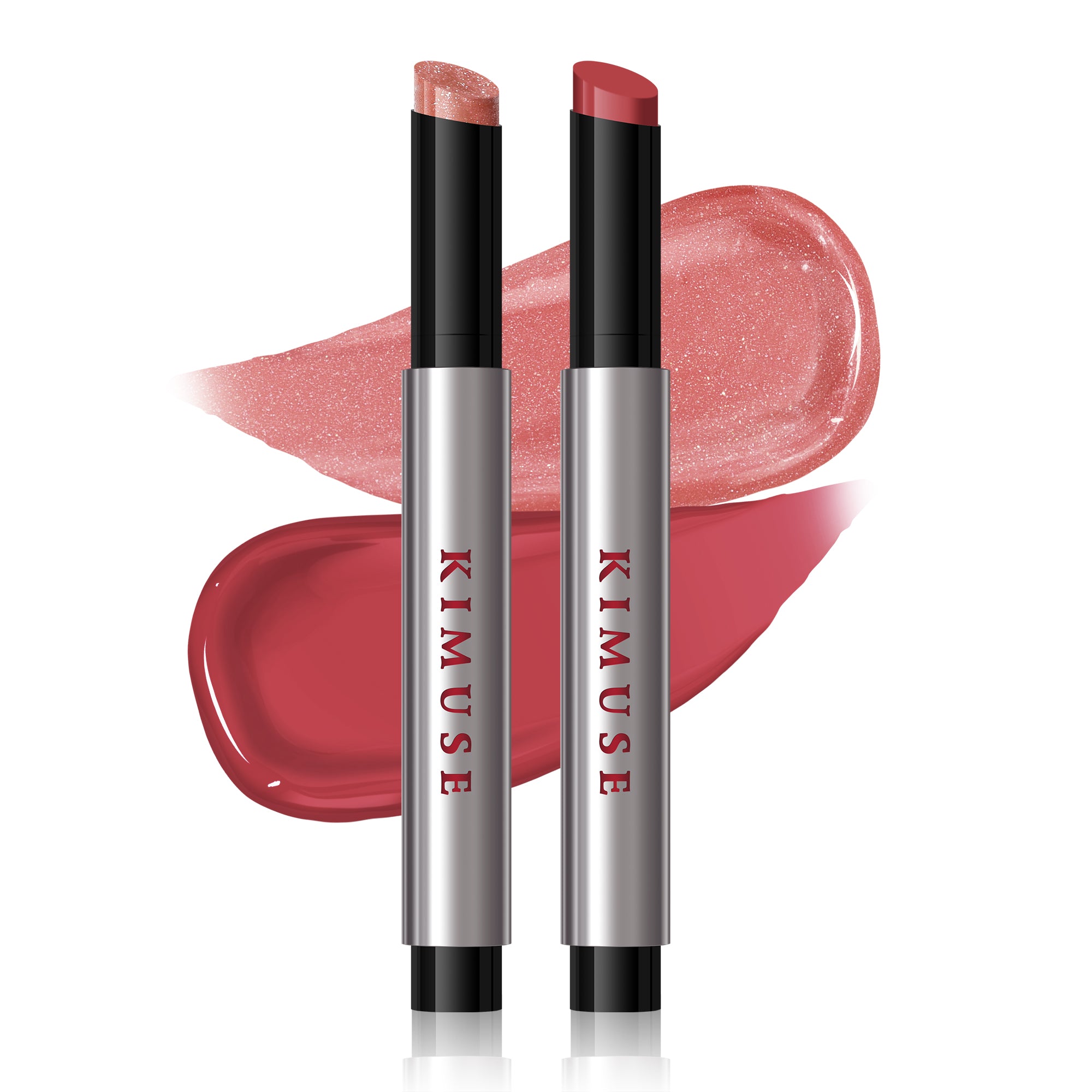 KIMUSE 2PCS Lip Plumper + Lip Gloss + Lip Balm, All-in-one Hydrating & Moisturizes lips