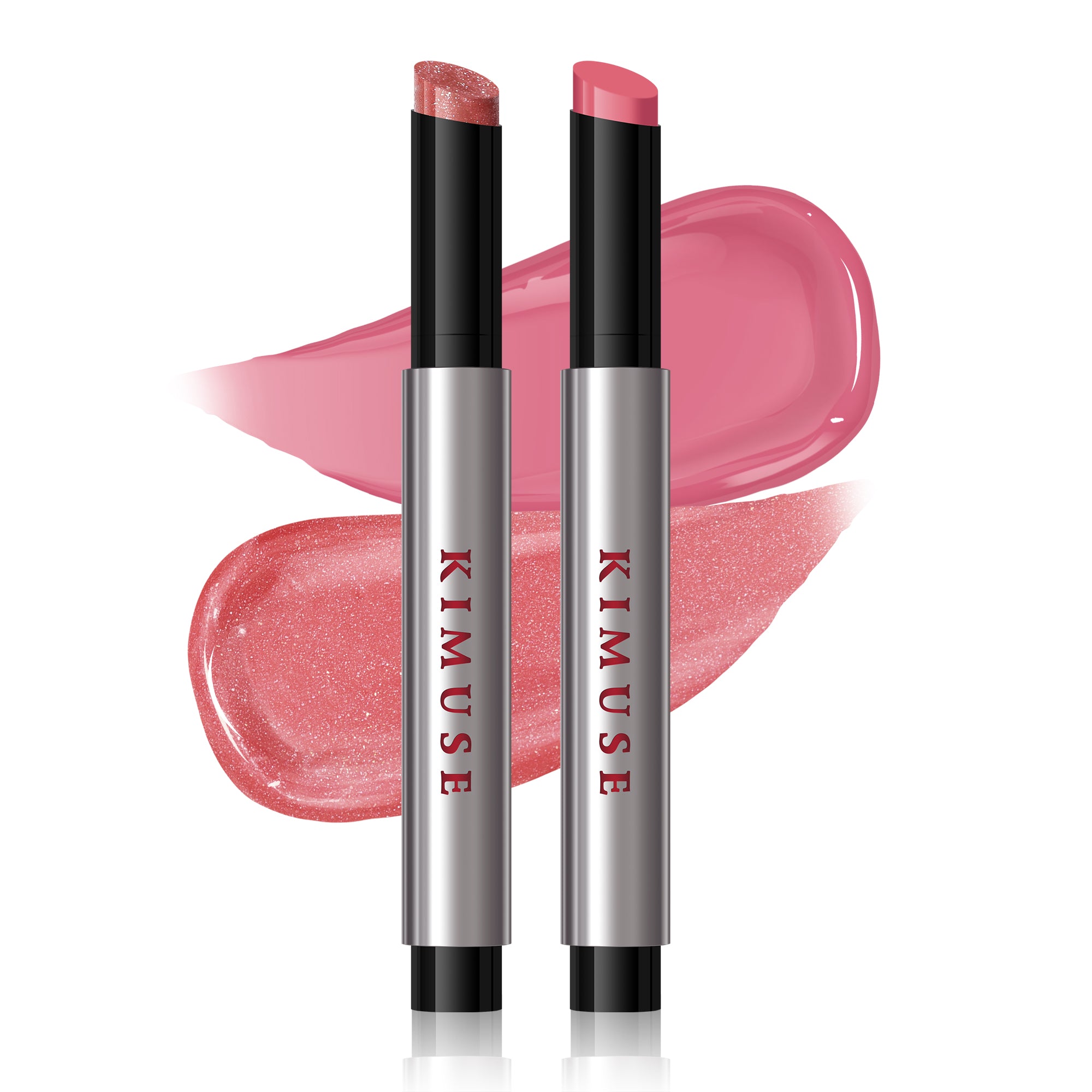 KIMUSE 2PCS Lip Plumper + Lip Gloss + Lip Balm, All-in-one Hydrating & Moisturizes lips