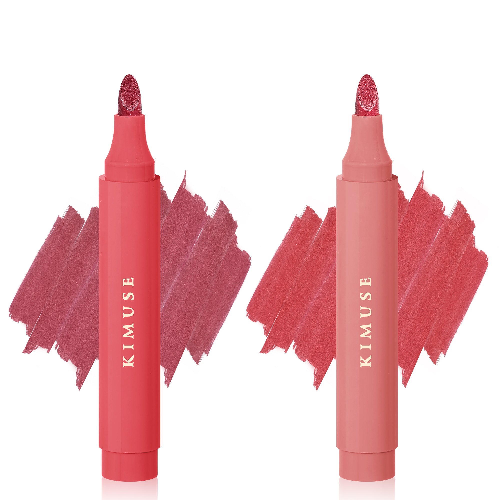 KIMUSE Lip Stain Tip Marker Set, Long Lasting Waterproof Matte Natural Finish
