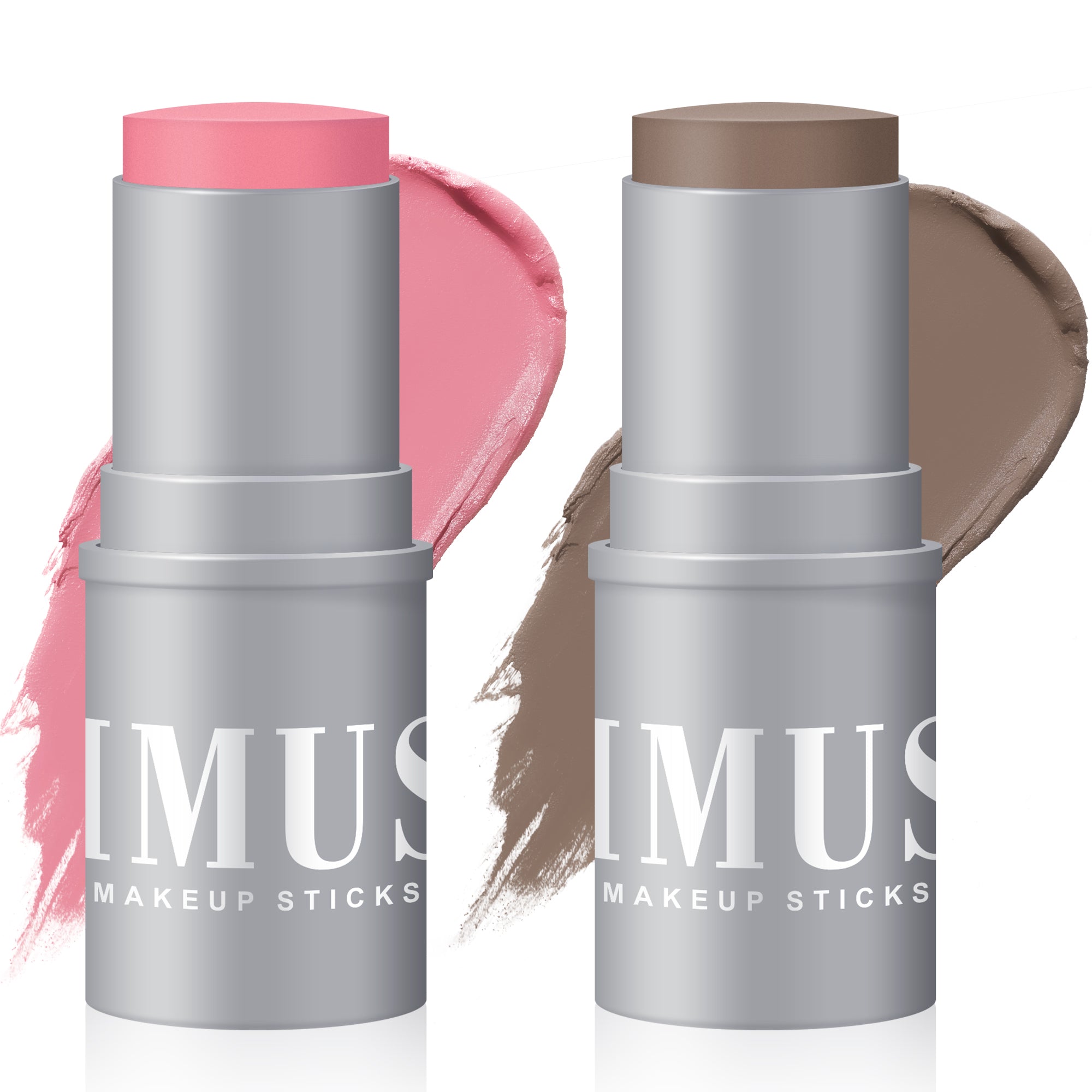 KIMUSE Multi-Stick Cream Highlighter Stick + Blush Stick, Buildable & Creamy