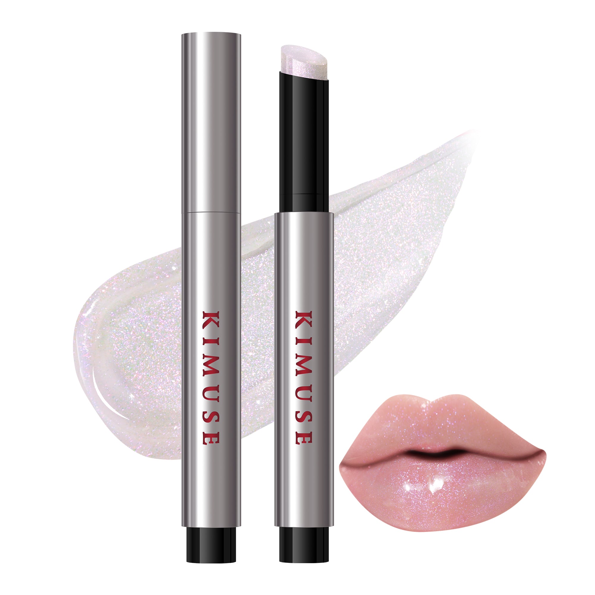KIMUSE Lip Plumper + Lip Gloss + Lip Balm, All-in-one Hydrating & Moisturizes lips