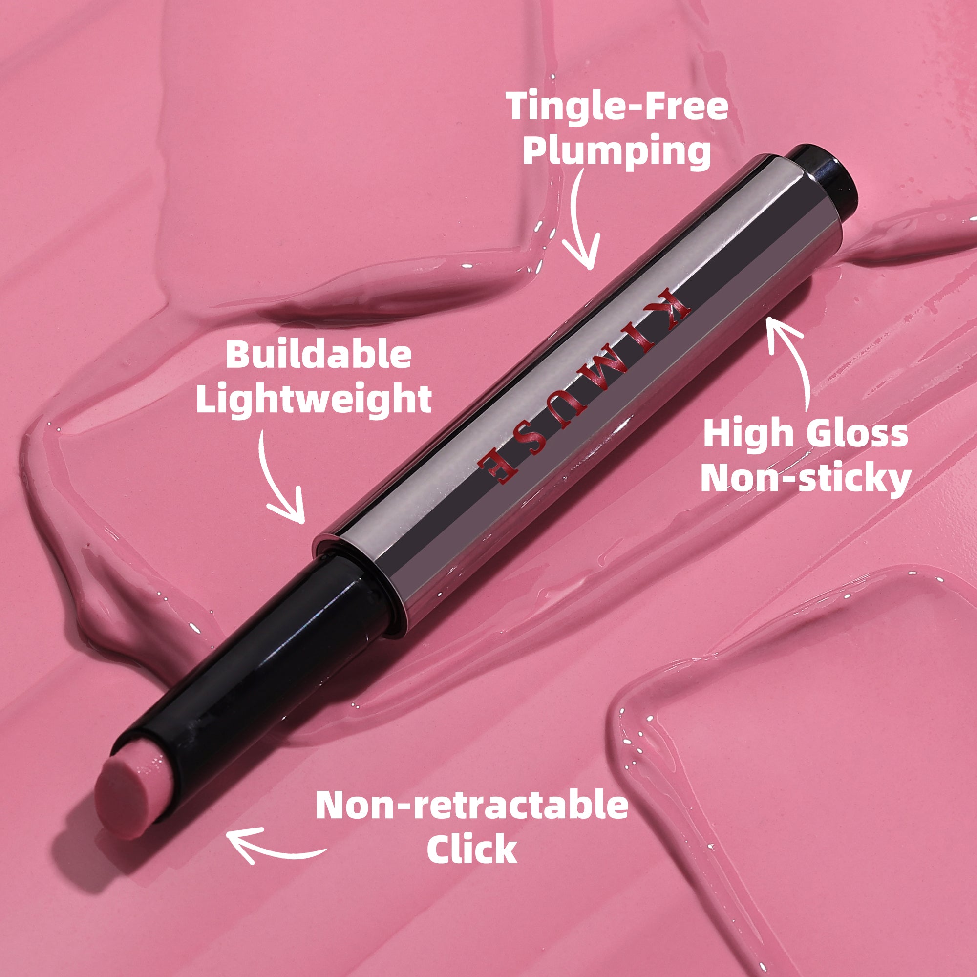 KIMUSE Lip Plumper + Lip Gloss + Lip Balm, All-in-one Hydrating & Moisturizes lips