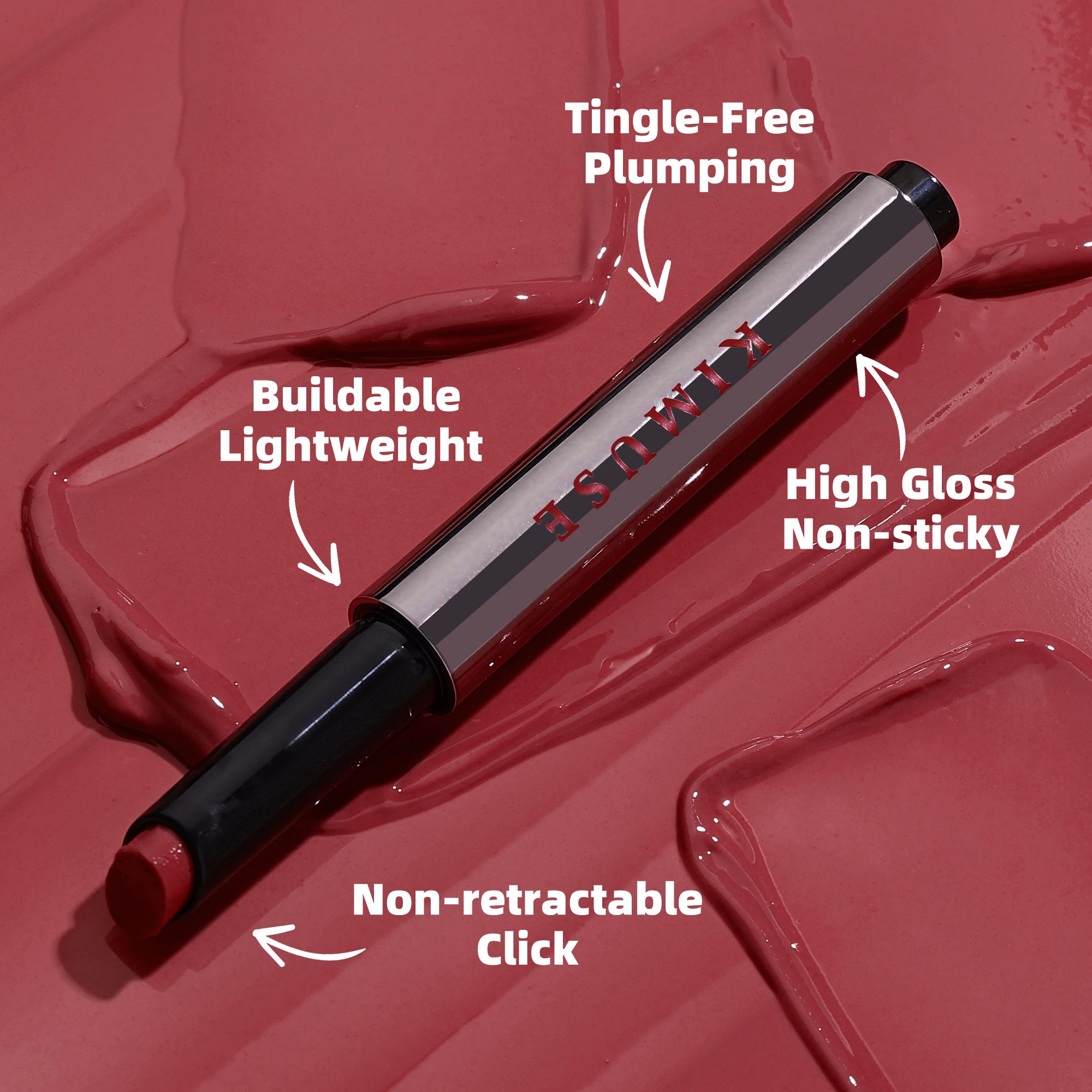 KIMUSE Lip Plumper + Lip Gloss + Lip Balm, All-in-one Hydrating & Moisturizes lips