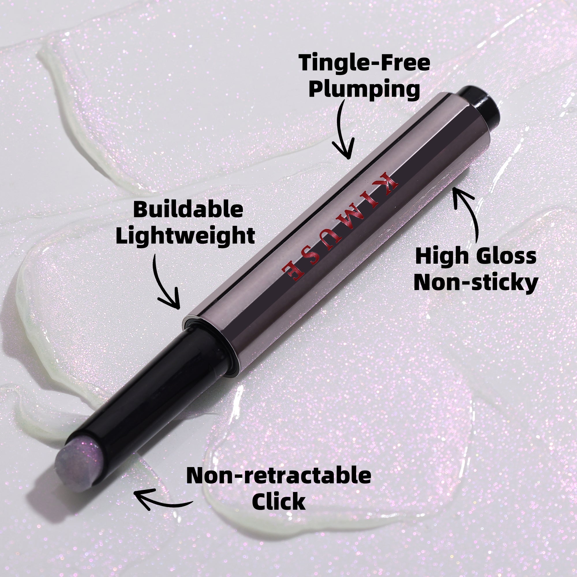 KIMUSE Lip Plumper + Lip Gloss + Lip Balm, All-in-one Hydrating & Moisturizes lips