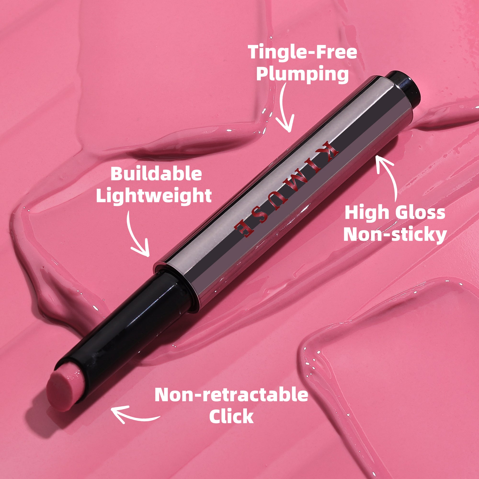 KIMUSE Lip Plumper + Lip Gloss + Lip Balm, All-in-one Hydrating & Moisturizes lips