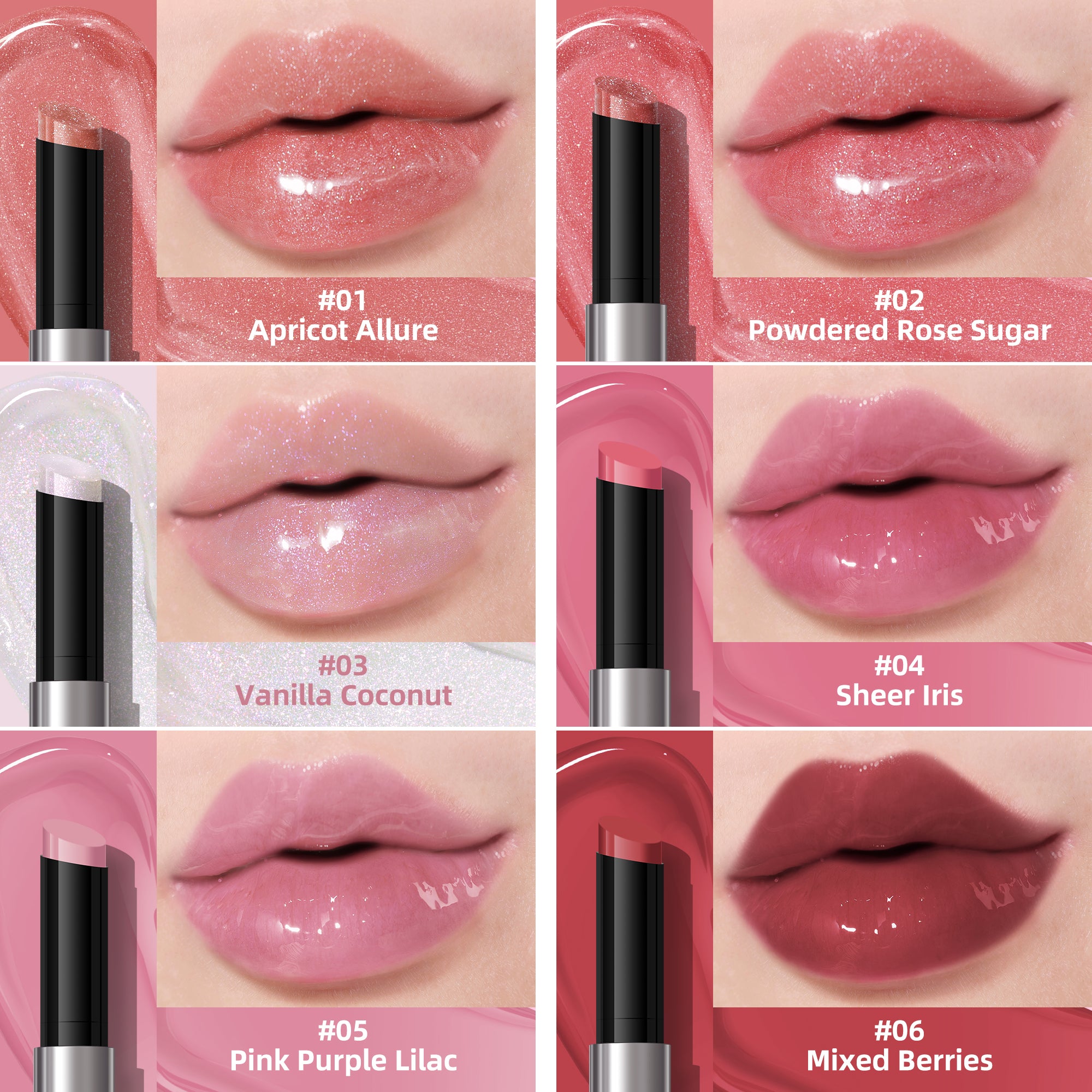 KIMUSE Lip Plumper + Lip Gloss + Lip Balm, All-in-one Hydrating & Moisturizes lips