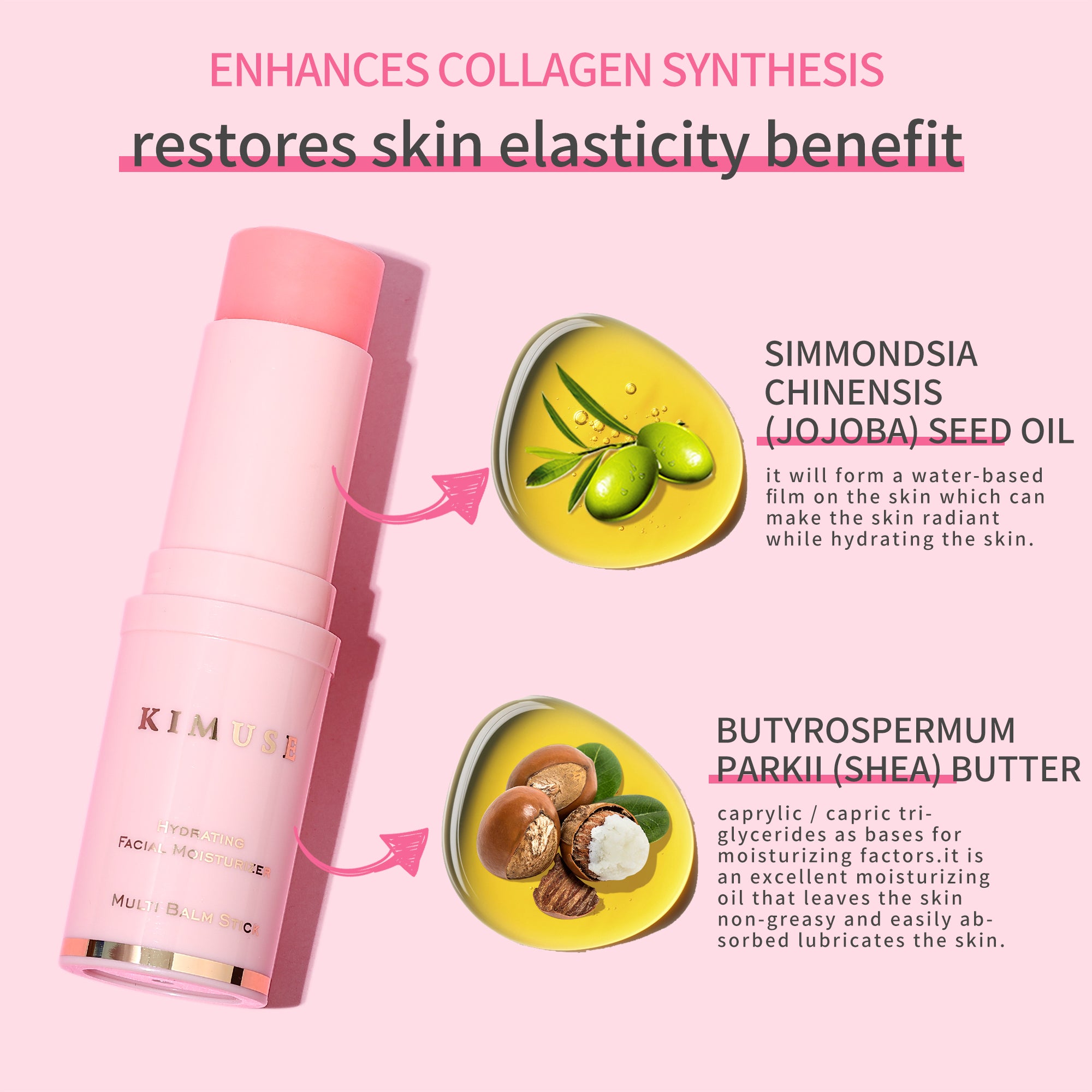 KIMUSE Hydrating Multi Balm Stick, Moisturizer For Face Skin Care