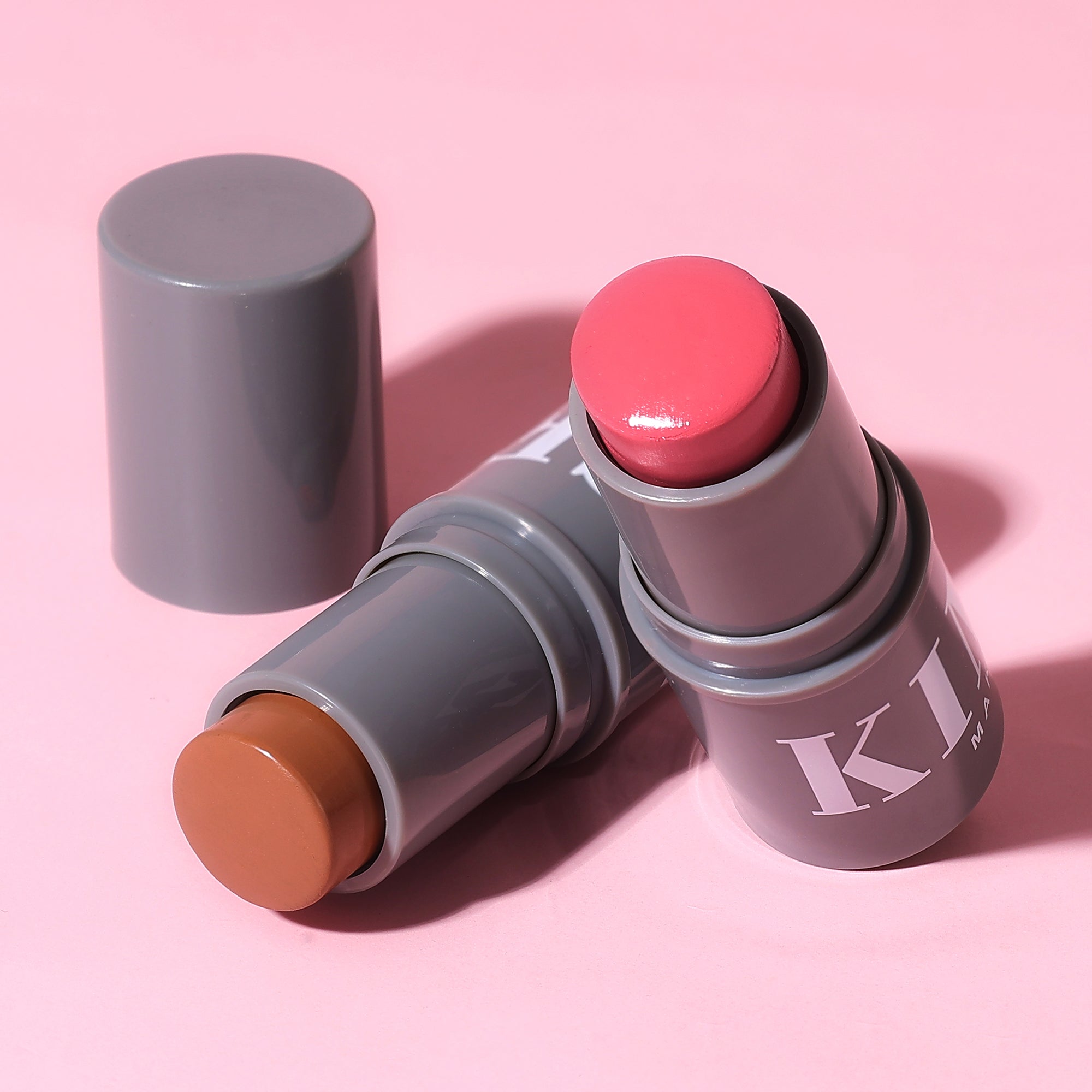 KIMUSE Multi-Stick Cream Highlighter Stick + Blush Stick, Buildable & Creamy