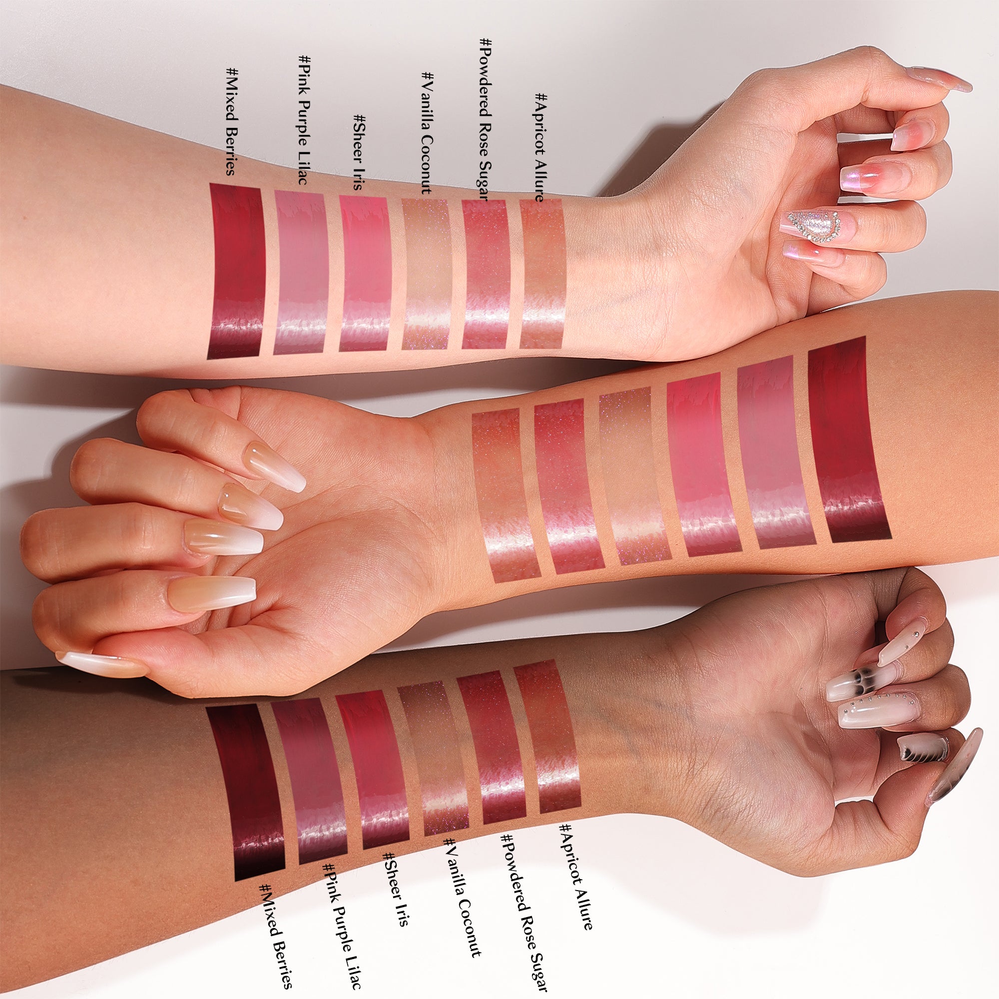 KIMUSE 2PCS Lip Plumper + Lip Gloss + Lip Balm, All-in-one Hydrating & Moisturizes lips