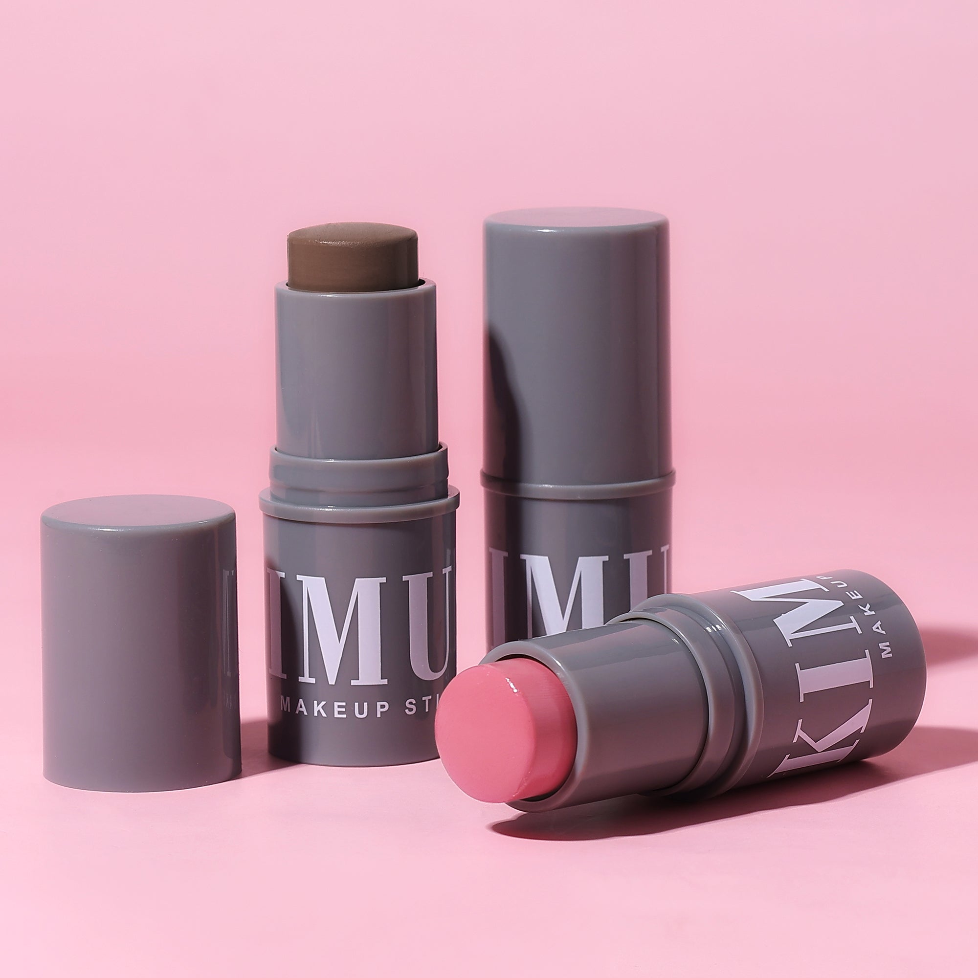 KIMUSE Multi-Stick Cream Highlighter Stick + Blush Stick, Buildable & Creamy